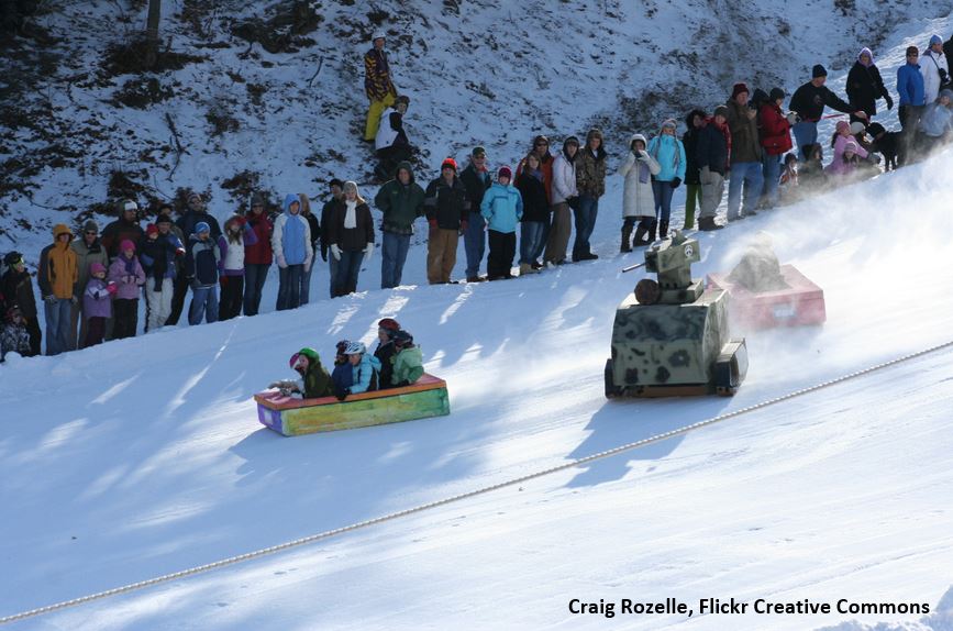 Canton Winter Olympics Cardboard Sled Racing! (1 of 3) Nature Up North